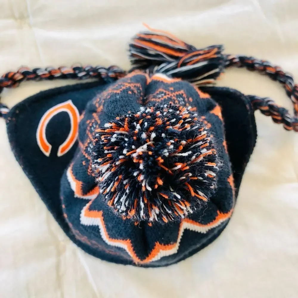 6M Chicago Bears Football Beanie Hat - Picture 5 of 7